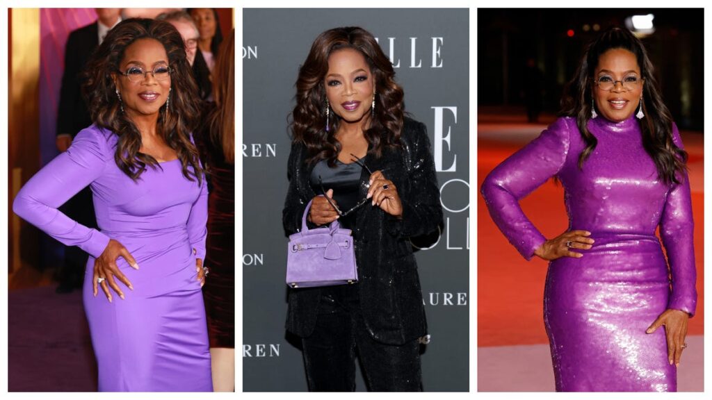 Every Time Oprah Winfrey Wore Purple This Year!