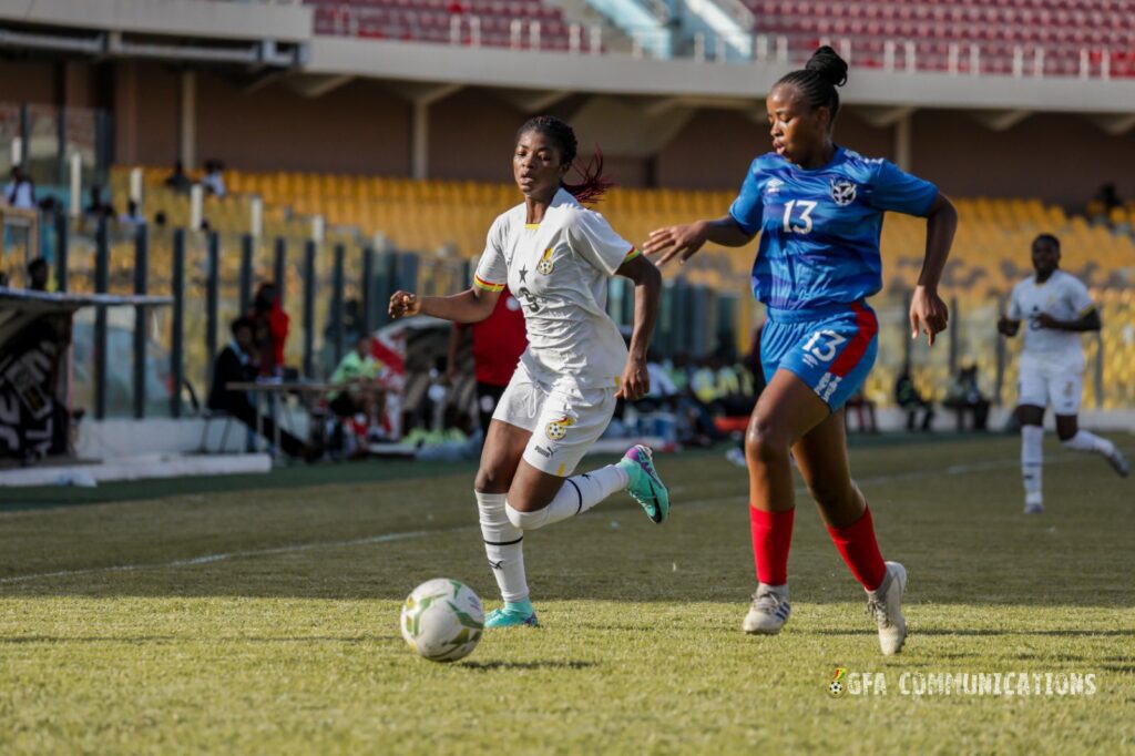 2024 WAFCONQ: Doris Boaduwaa delights as Black Queens beat Namibia 3-1 in first leg