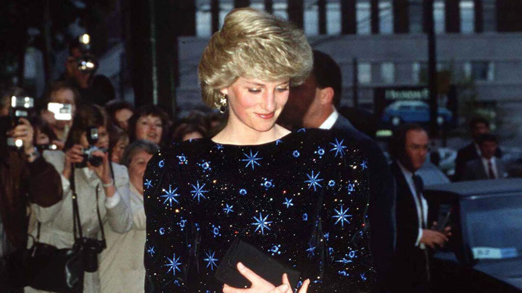 Princess Diana's star-covered velvet dress sells for record $1.1 million at auction