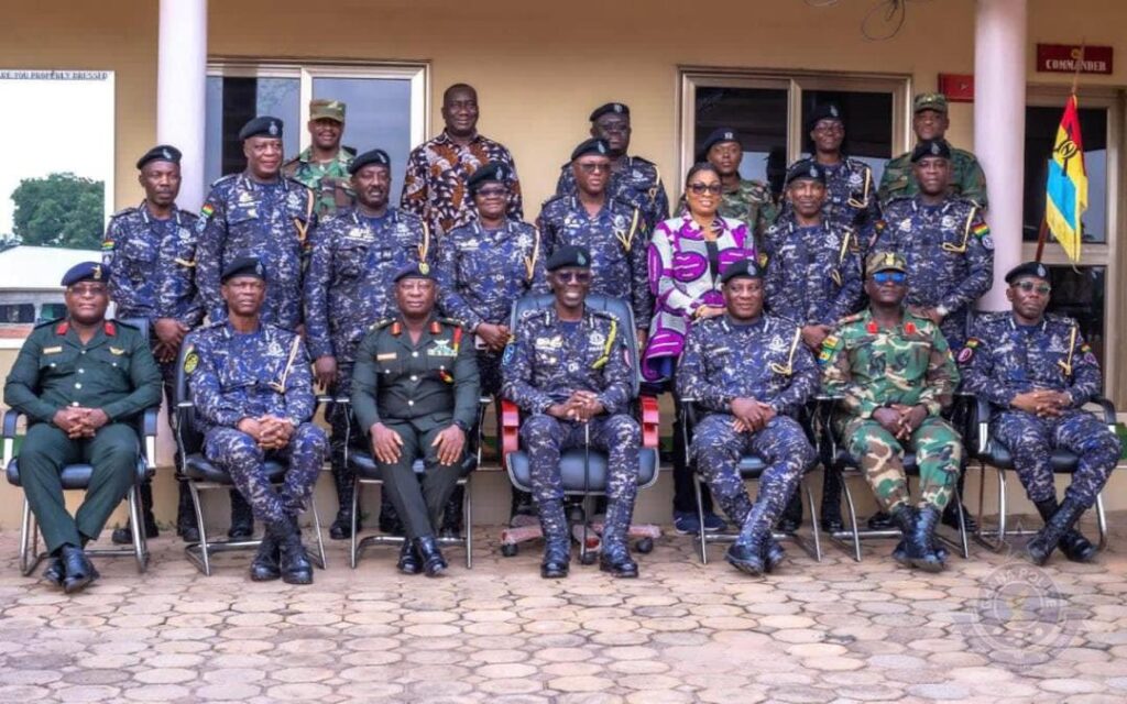 IGP leads police team to visit GAF Central Command, Kumasi Central Prison, others