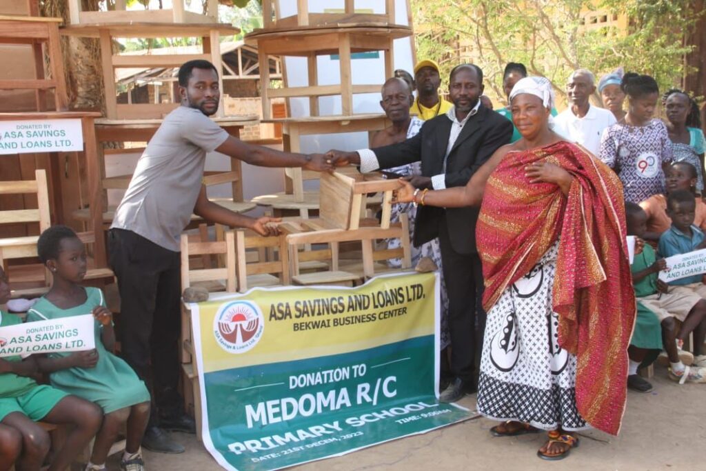 ASA Savings and Loans donates to Medoma R/C primary school