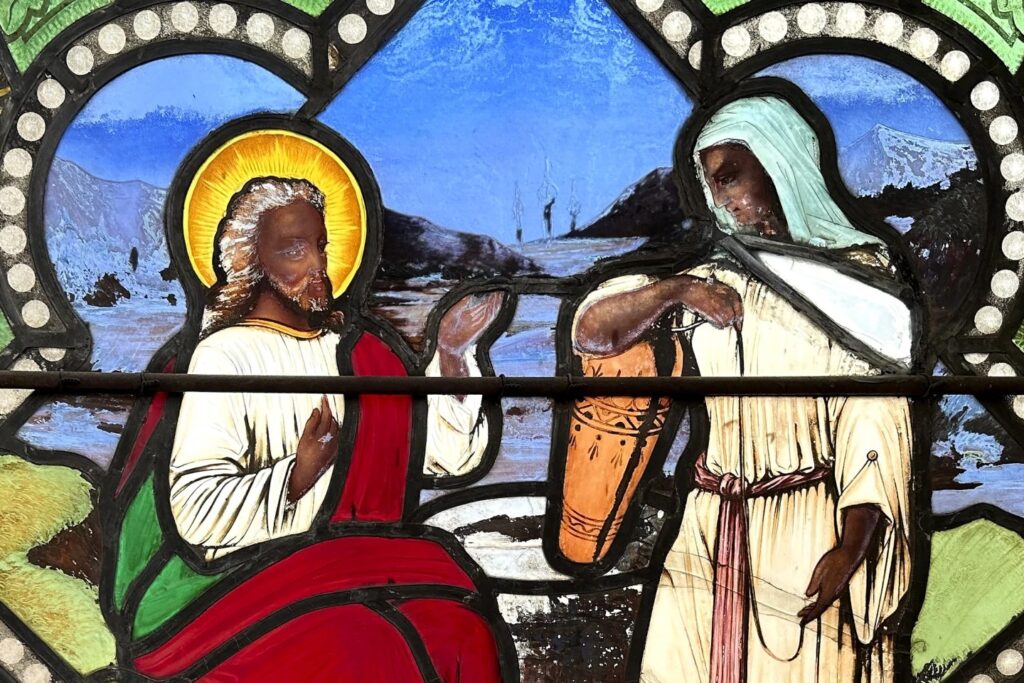 Stained-glass depicting a dark-skinned Jesus finds Memphis home
