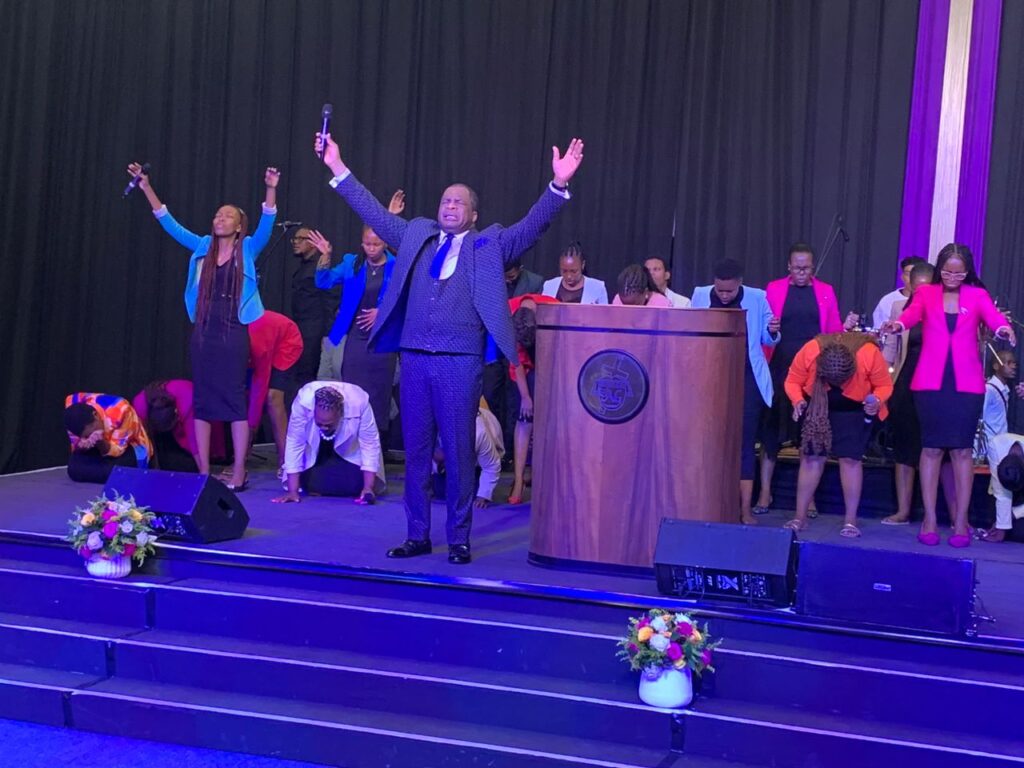Rev. Stephen Wengam speaks at Botswana Assemblies of God Easter convention
