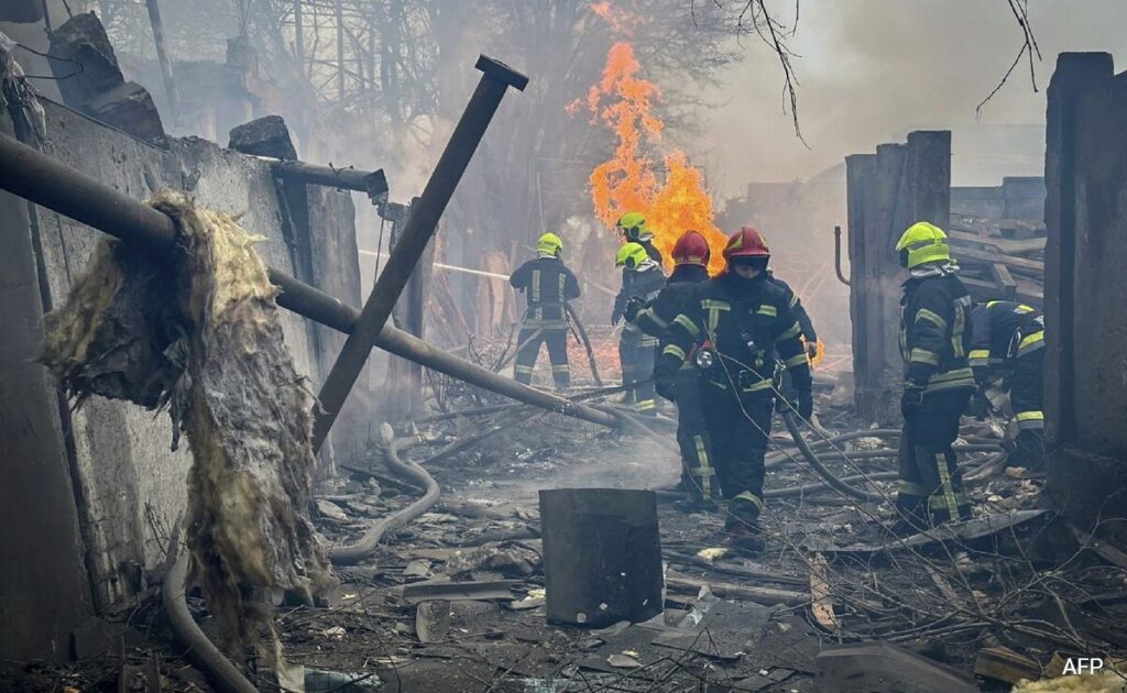 Russian Strikes Kill 16, Including Rescuers, In Ukraine's Odesa