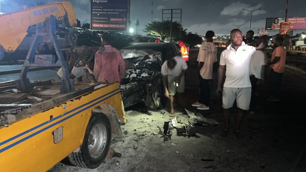 Kwame Eugene injured after ramming his vehicle into tipper truck on N1 highway