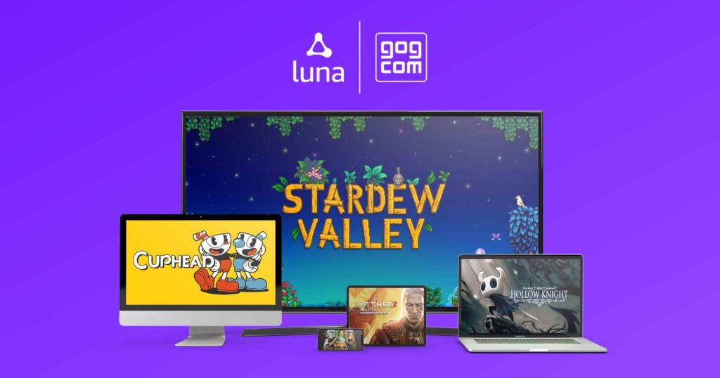 Amazon Luna adds more than 40 new games, all from GOG