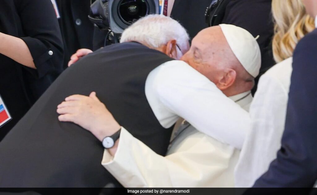 In Pics: At G7 Summit PM Modi Meets World Leaders, Hugs Pope