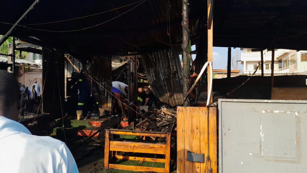Pub, two shops gutted by fire at Eno Mirekua
