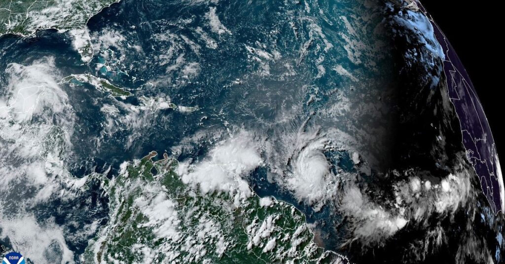 Hurricane Beryl Strengthens Into Category 4 Storm As It Nears Southeast Caribbean