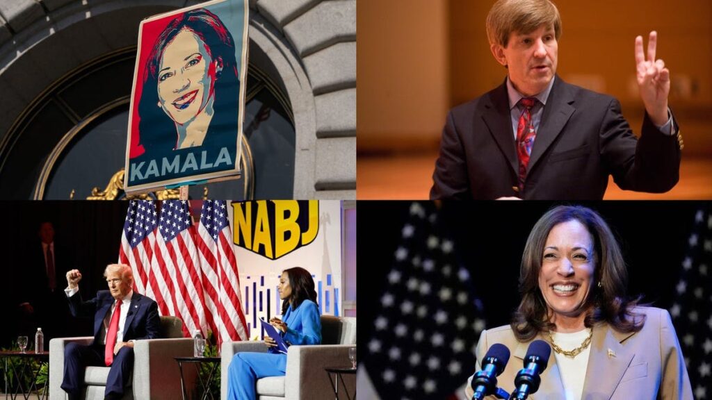 Trump Cuts Up at NABJ, Prof Predicts Kamala Win, more news