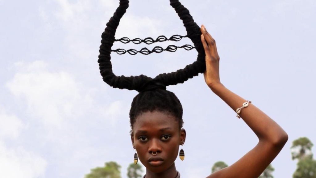 African Artist Creates Beautiful Images With Her Hair