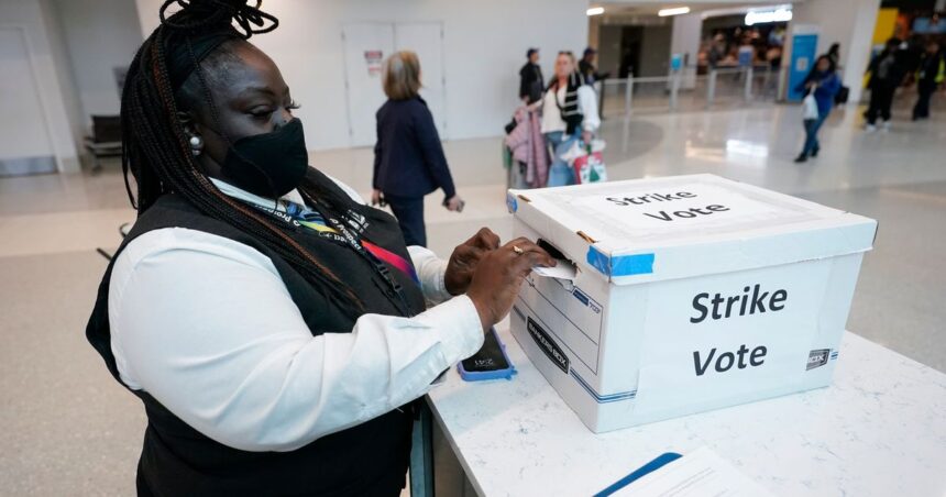 Airport Workers Strike In Charlotte As Busy Thanksgiving Travel Week Begins