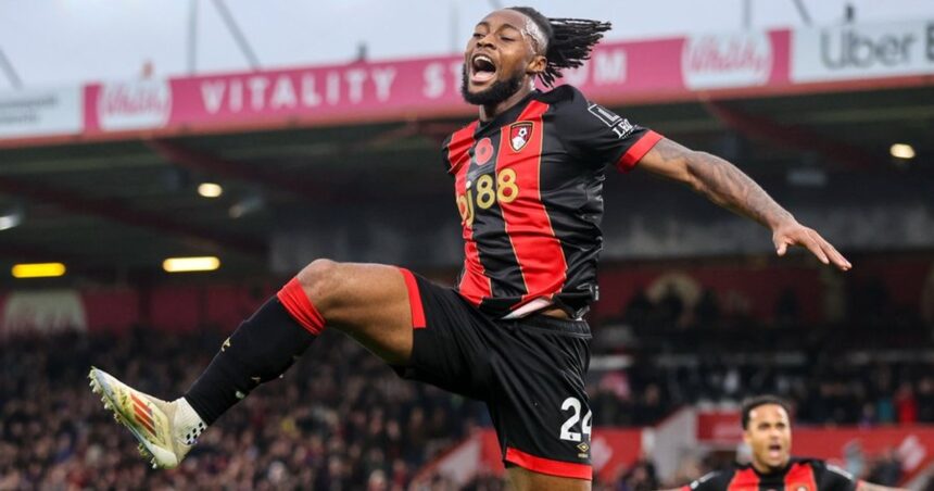 Bournemouth vs Man City: Antoine Semenyo scores opener as Cherries down City