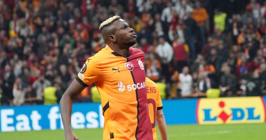 Galatasaray vs Tottenham: Osimhen’s brace sinks 10-man spurs in the Europa League