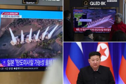 North Korea fires a barrage of ballistic missiles toward the sea ahead of US election