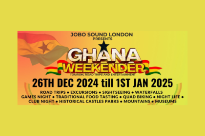 Here's a line up of Ghana Weekender activities you shouldn't miss this December