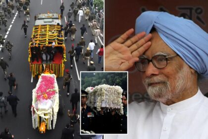 State funeral begins for former Indian Prime Minister Manmohan Singh, who instituted economic reform