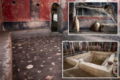 Archaeologists in Pompeii discover an ancient luxury spa