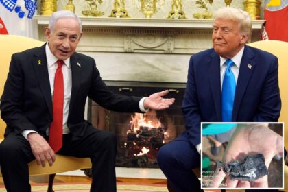 Netanyahu gifts Trump a ‘golden pager’ during visit — in nod to stunning attack that took out Hezbollah terrorists: report