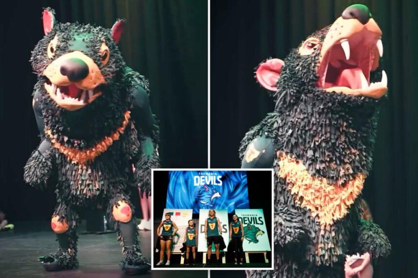 Australian Football League horrified as Tasmanian team’s mascot causes frenzy