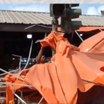 Kasoa: Traders’ canopy under traffic light demolished after viral video (watch)