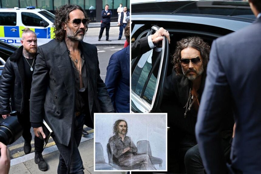 Russell Brand pleads not guilty to charges of rape and sexual assault in London court
