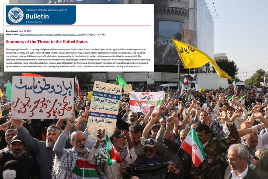 Homeland Security warns of possible terrorist attacks in US following strike on Iran