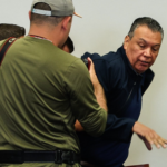 US senator dragged out of LA immigration news conference