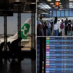 A strike by air traffic controllers is disrupting travel to, from and over France