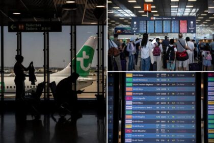 A strike by air traffic controllers is disrupting travel to, from and over France