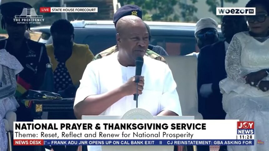 Let's speak words that heal, not harm – Mahama urges national reflection and integrity