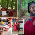 Texas woman Kaura Taylor living with lost African tribe Kingdom of Kubala as Asnat in Scottish Highlands family concerned